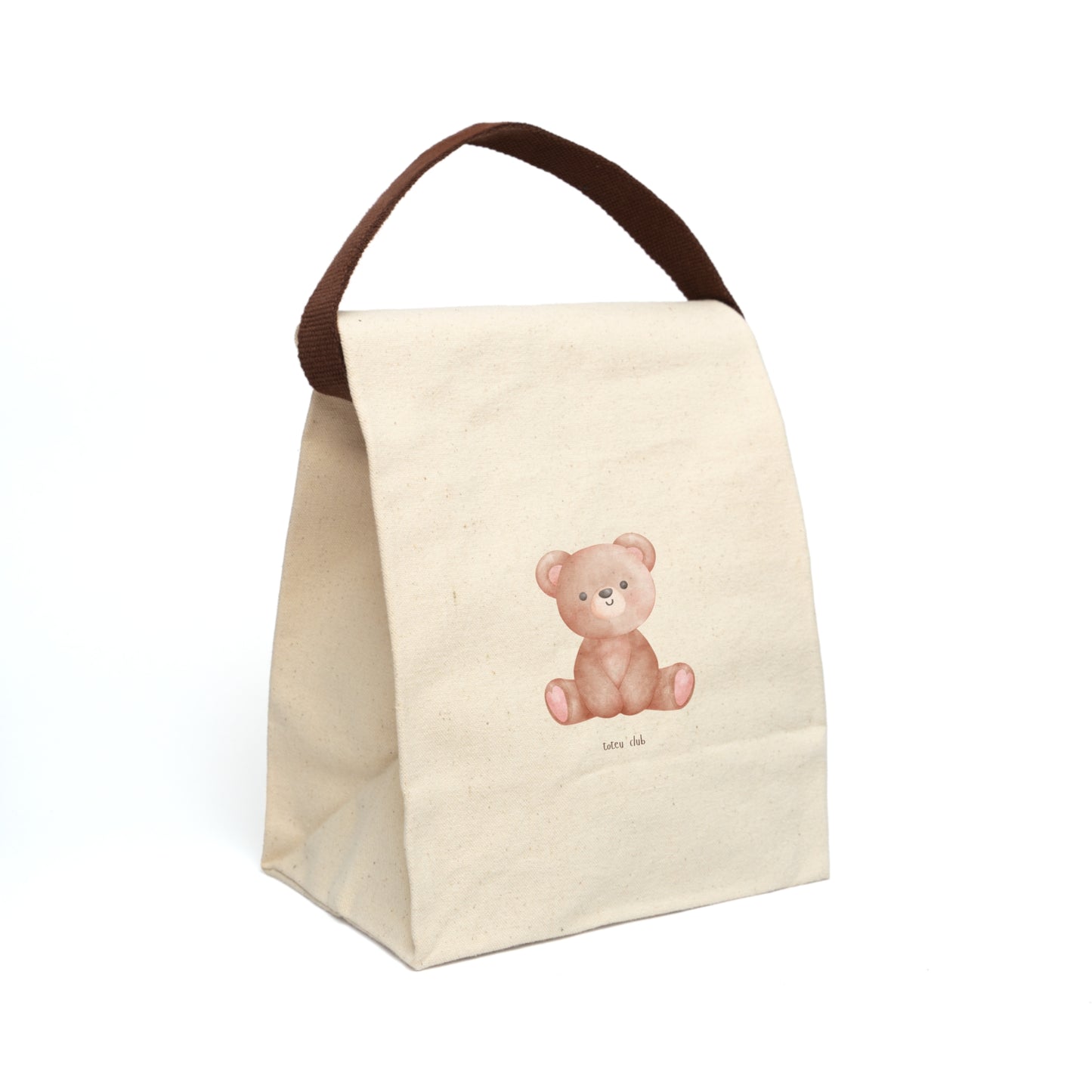 cozy teddy bear mini tote