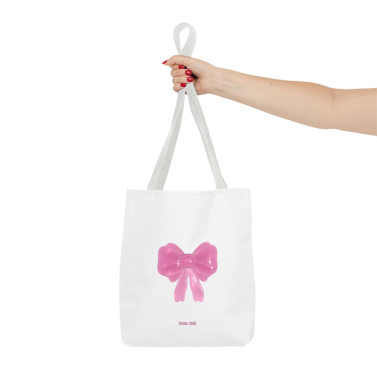 pink bow Tote - toteu club