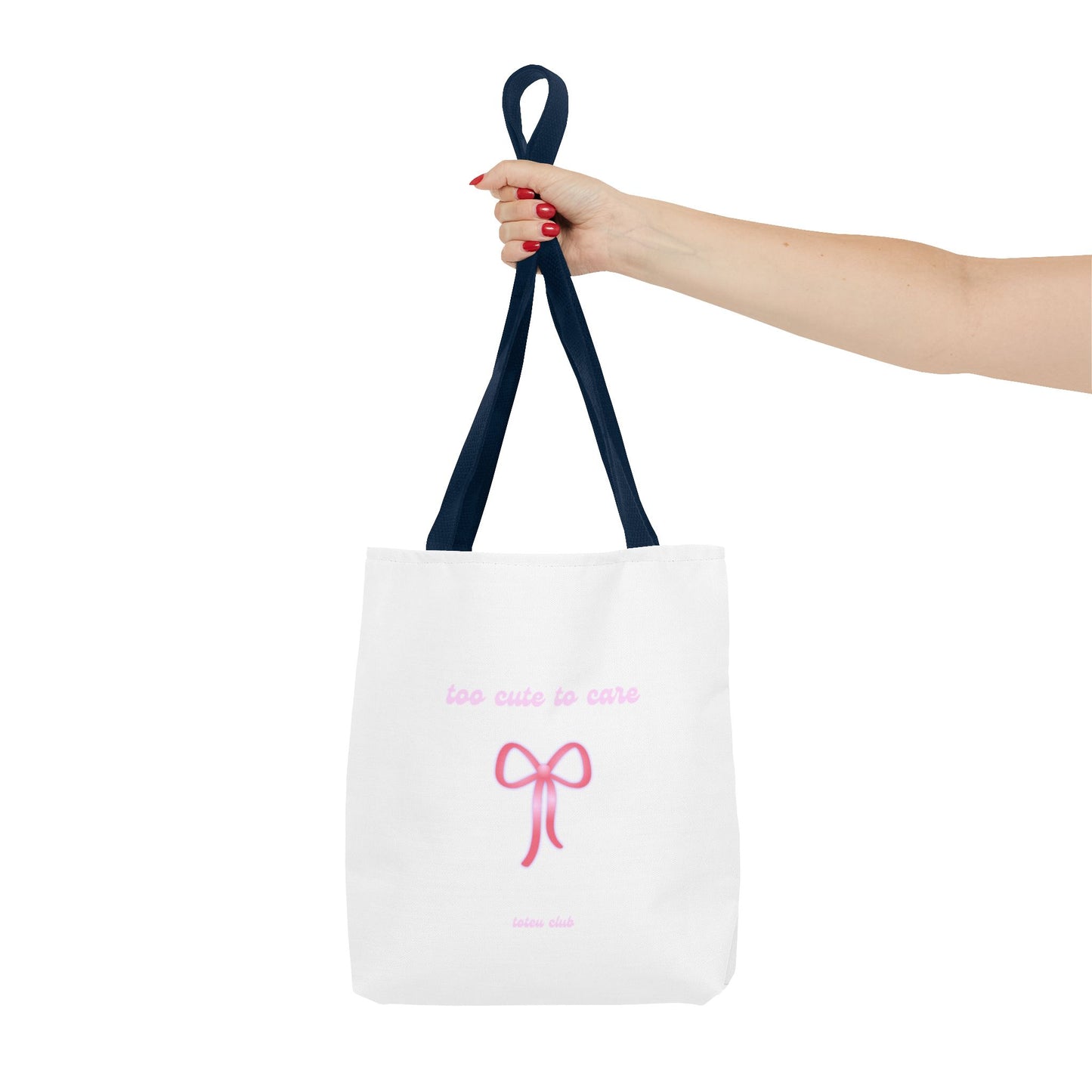 too cute to care Tote - toteu club