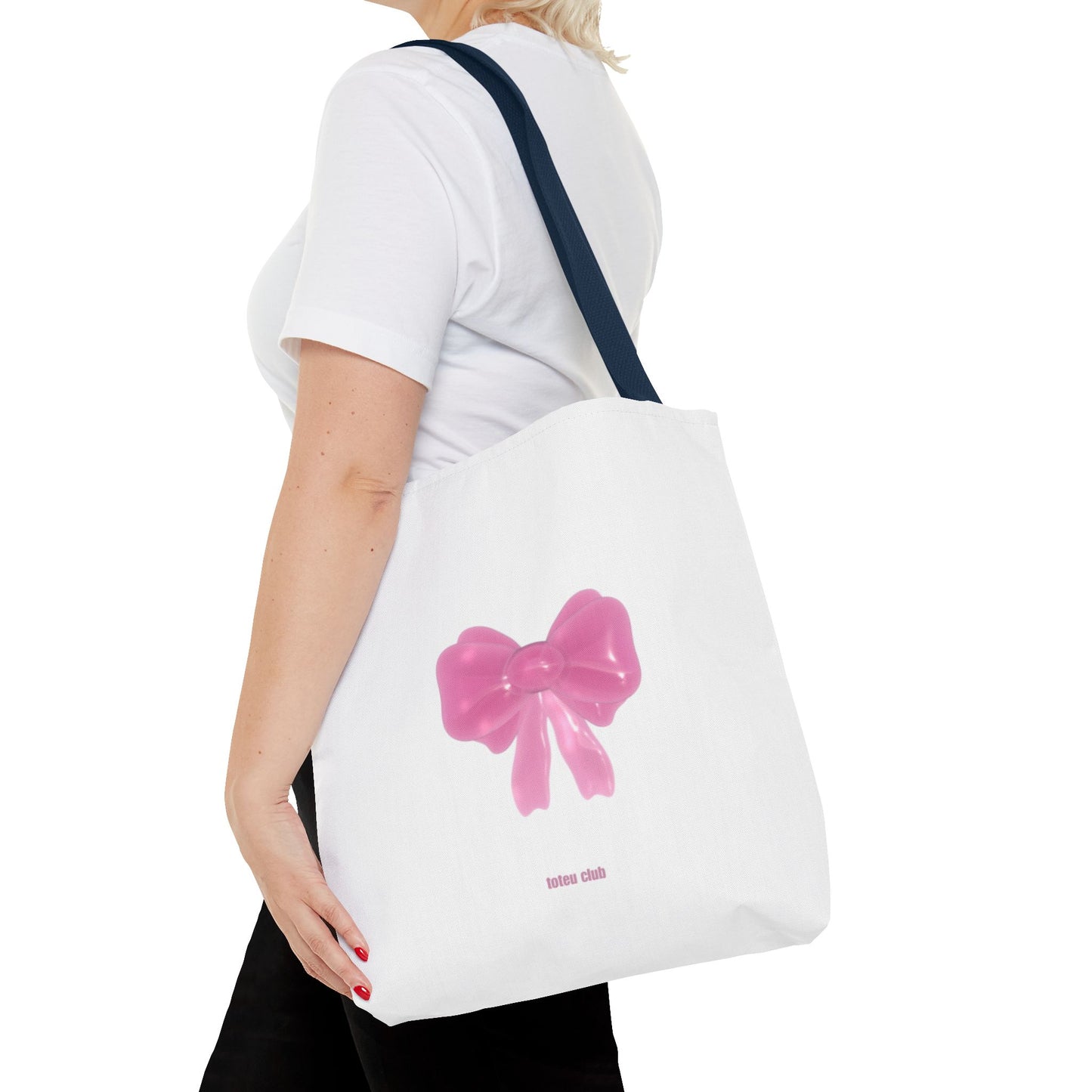 pink bow Tote - toteu club