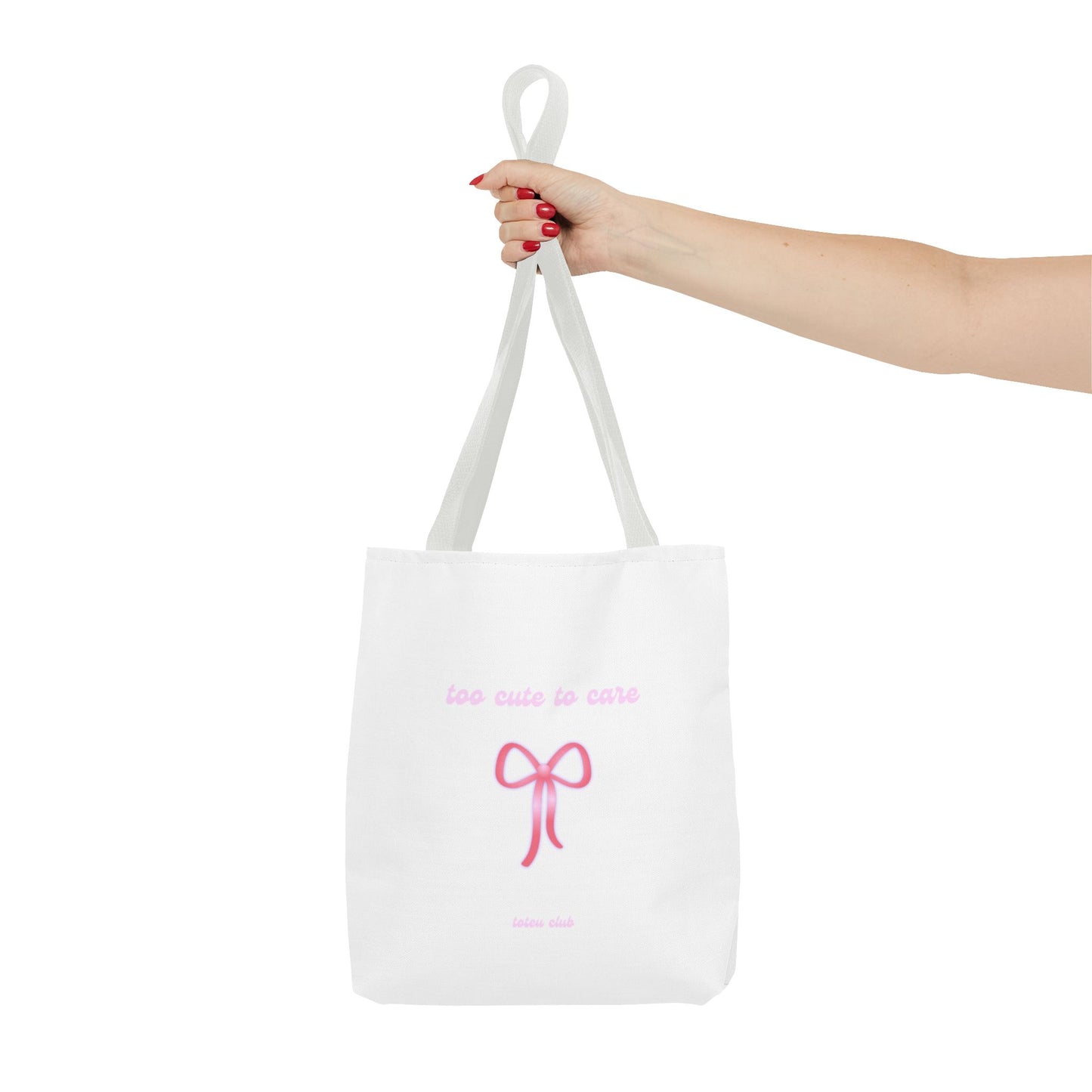 too cute to care Tote - toteu club