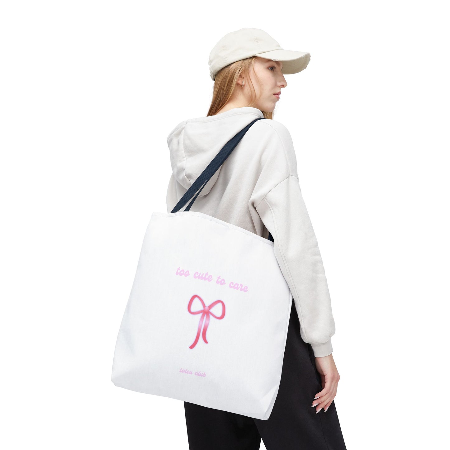 too cute to care Tote - toteu club