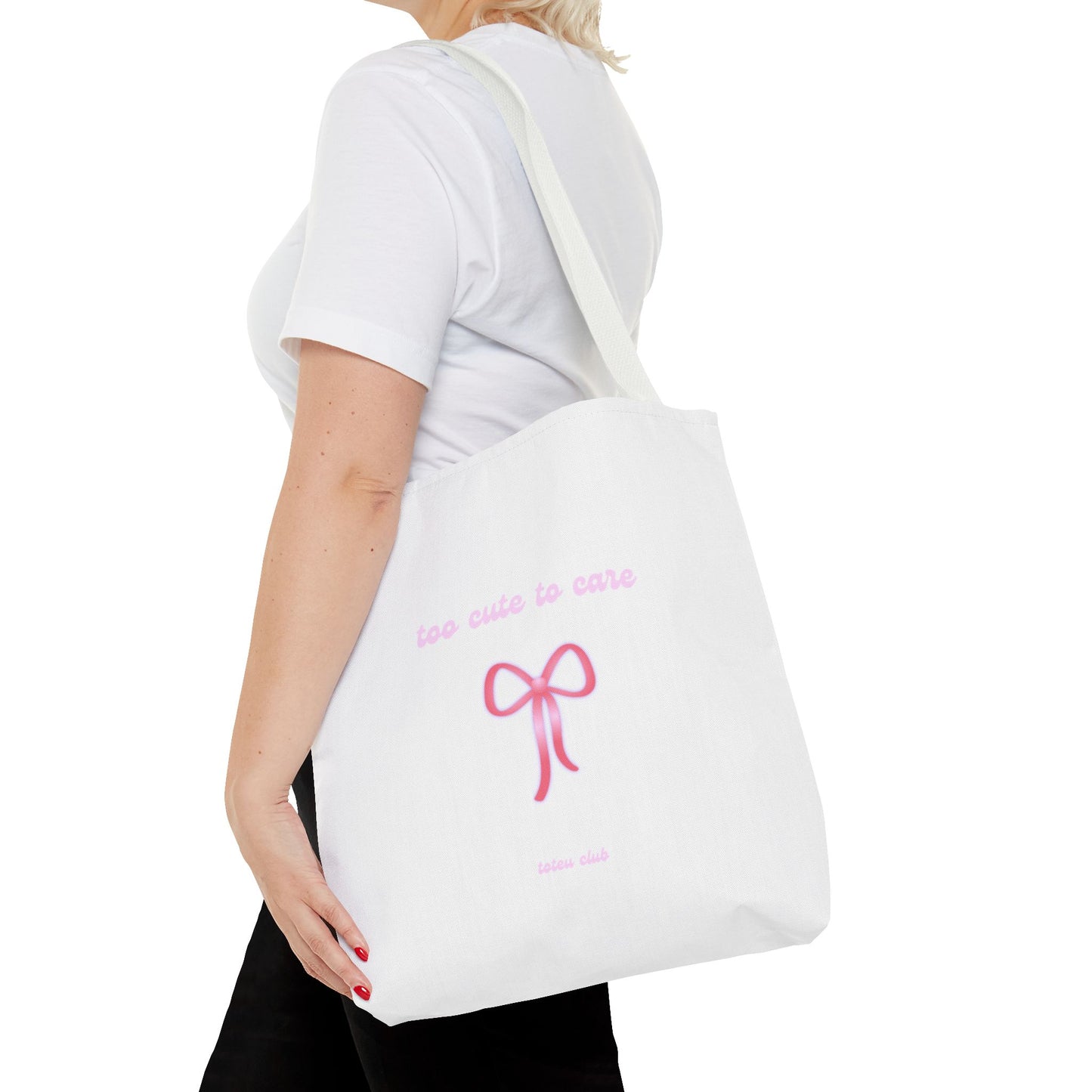 too cute to care Tote - toteu club