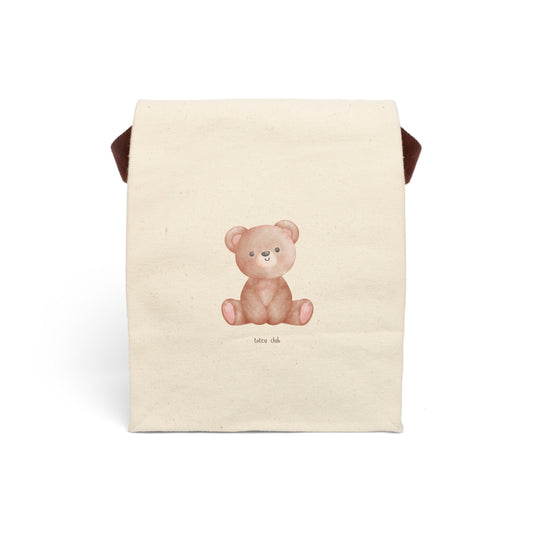 cozy teddy bear mini tote