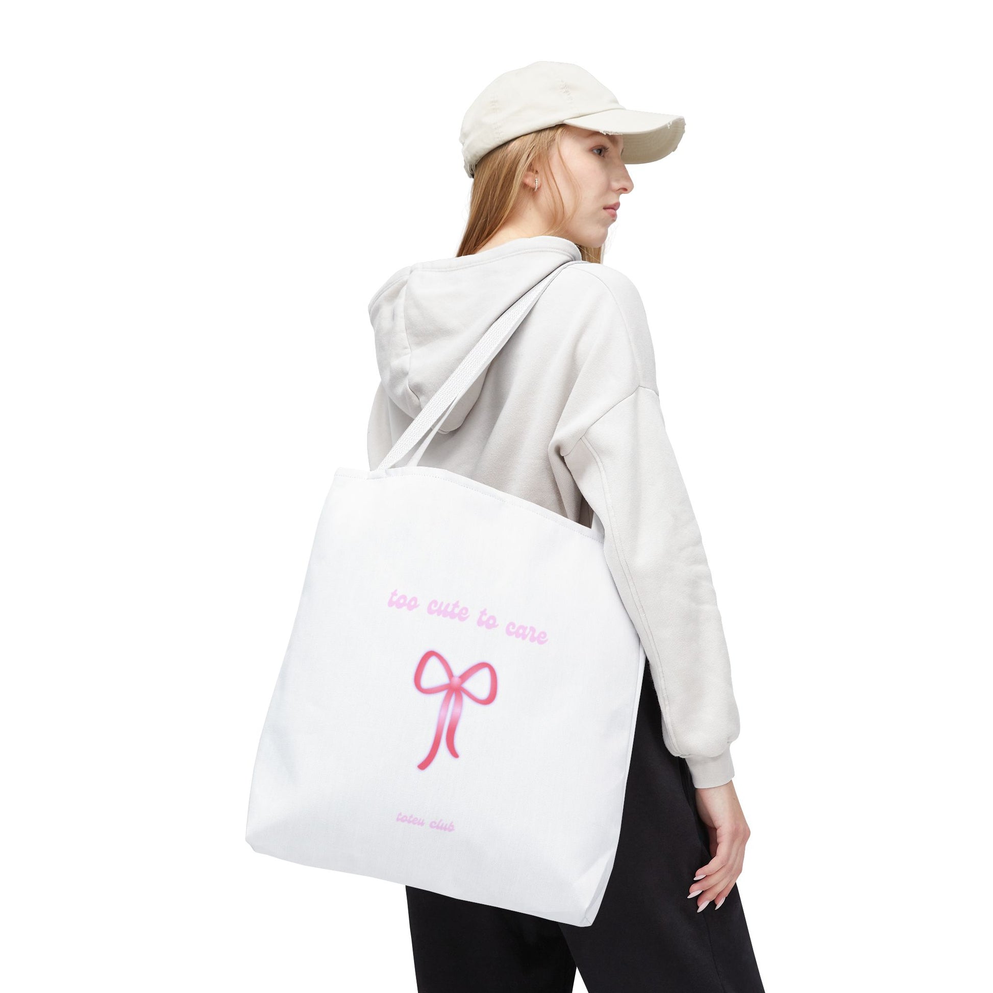too cute to care Tote - toteu club